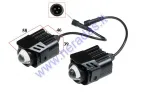 PAPILDOMOS LEMPOS LED LENS su tvirtinimu, motociklui, keturračiui 12V-80V 20W