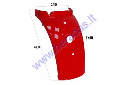 Rear plastic cover suitable for CITYCOCO ES8018