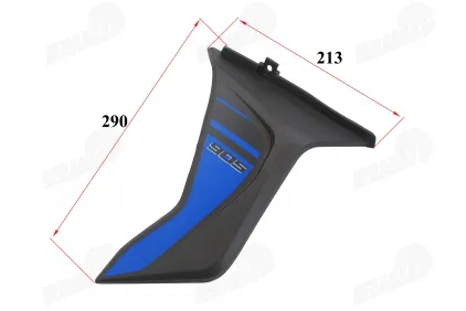 Plastic trim left side lower for motorcycle fits FR50