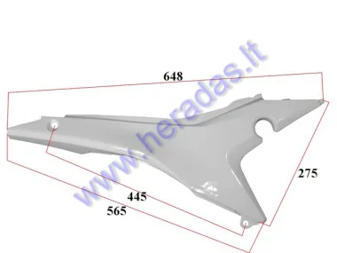 Plastic for motocycle under the seat, right side, fits MTL250