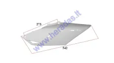 PLASTIC COVER FOR MOTOCYCLE UNDER THE SEAT, ABOVE MUFFLER, LEFT SIDE, FIT TO MTL250