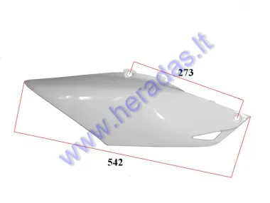 Plastic cover for motocycle under the seat, above MUFFLER, right side, fits MTL250