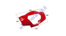 Plastic headlight-dashboard front cover for electric trike scooter MS01 MS03