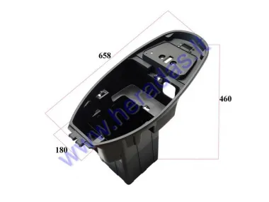 Plastikinė baterijų dėžė po sėdyne elektrinio motorolerio SKYHAWK