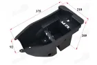 Plastic box for a quad bike