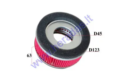 Round paper air filter for atv, motorcycle element