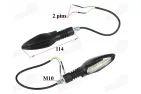 Rear turn signal for motorcycle LED  2pcs. E mark yellow