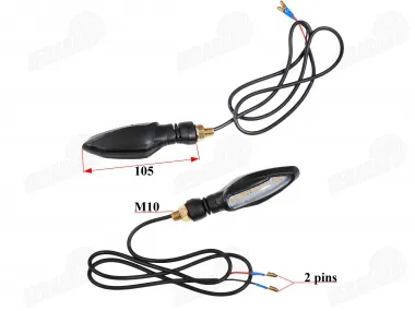 Turn signals for motorcycle LED  2pcs. E mark yellow