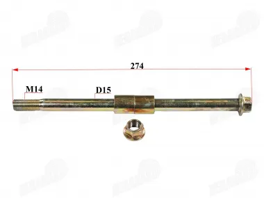 Axle front wheel for electric cargo tricycle fits KING BOX 2 JP3900