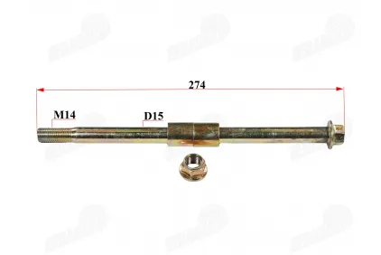 Axle front wheel for electric cargo tricycle fits KING BOX 2 JP3900