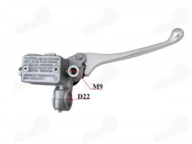 Priekinių Stabdžių rankenėlė dešinės pusės su hidrocilindru motociklui keturračiui Tinka DB50PRO