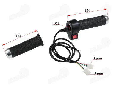 Throttle (handlebar grip) for electric scooter  3 positions 3+3 pins fits HIMOTO HM2