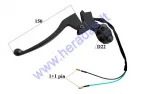 Handle brake left side with light micro switch for quad bike, motorcycle, scooter, moped L150