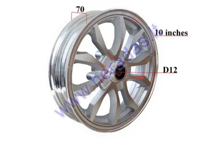 Front wheel 10 inch (10 inch) for electric tricycle MS03 MS04 models since 2023 years MT2.15x10  R10