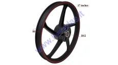 REAR RIM ALUMINUM FOR MOPED, MOTORCYCLE 17 INCHES (17 INCHES) 1.4x17 FITS CHAMP MONTANA