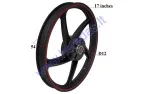 REAR RIM ALUMINUM FOR MOPED, MOTORCYCLE 17 INCHES (17 INCHES) 1.6x17 FITS CHAMP DELTA