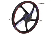 Front rim aluminum for moped, motorcycle 17 inches (17 inches) 1.40x17 fits CHAMP MONTANA