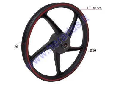 Front rim aluminum for moped, motorcycle 17 inches (17 inches) 1.40x17 fits CHAMP MONTANA