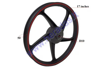 Front rim aluminum for moped, motorcycle 17 inches (17 inches) 1.40x17 fits CHAMP MONTANA