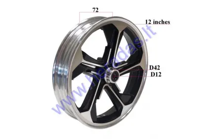 Ratlankis priekinis 12 colių elektrinio motorolerio SKYHAWK  R12