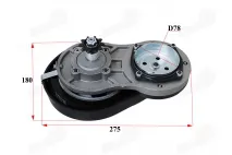 Reducer for motorized bicycle 4T 53cc engine with belt drive 144F-1