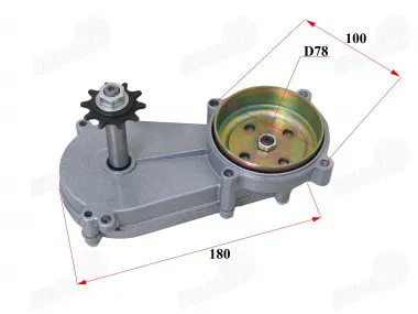 Reduktorius motorinio dviračio 4T 53cc varikliui su grandinine pavara 144F-1