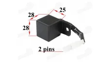 Turn signal relay for motorcycle, quad bike, scooter 2 pins with wire 12V DC AC 10/21W