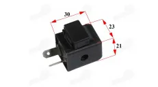 Turns relay for scooter 2 pins MS03, MS031, MS04, MS041 analogue MOT125015