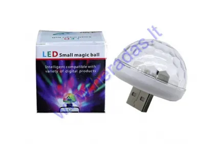 RGB LED SMALL MAGIC BALL USB 4W