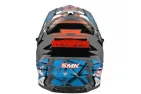 Helmet of a motorcyclist SMK ALLTERRA FULMINE blue/grey