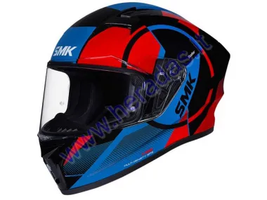 Šalmas motociklininko SMK STELLAR FARO GL236 mėlyna/raudona