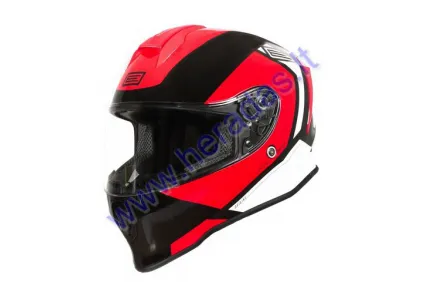 MOTORCYCLE HELMET ORIGINE DINAMO BOLT RED BLACK