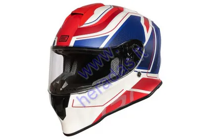 MOTORCYCLE HELMET ORIGINE DINAMO GALAXY BLUE RED WHITE