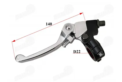 Clutch lever L140 foldable adjustable for quad bike, motorcycle