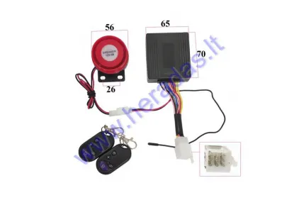 Alarm system for quad bike