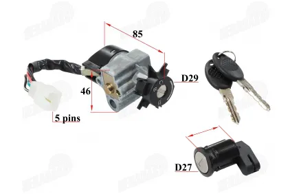 Scooter lock set PEUGEOT 50 SPEEDFIGHT LI SERIE AC-LC set of locks