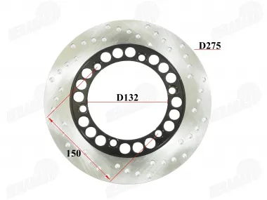 Front brake disk for electric cargo tricycle KING BOX 2 JP3900, JP3900ROOF