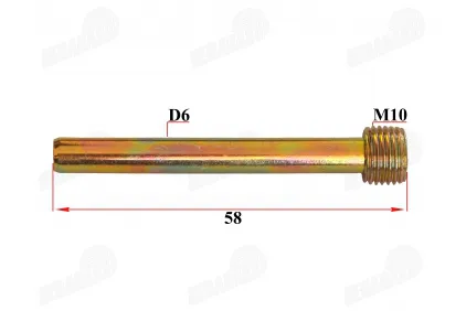 Stabdžių kaladėlių suporte tvirtinimo kaištis 60mm. tinka krosiniam motociklui MTL250 MOTOLAND