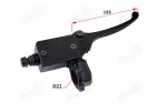 Brake lever right side with hydraulic cylinder for rear disc brakes and brake sensor for motorcycle, scooter