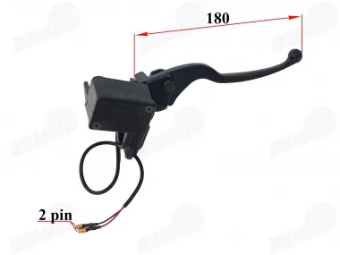 RIGHT SIDE BRAKE LEVER WITH MASTER CYLINDER FOR MOTORCYCLE, ATV, SCOOTER L180