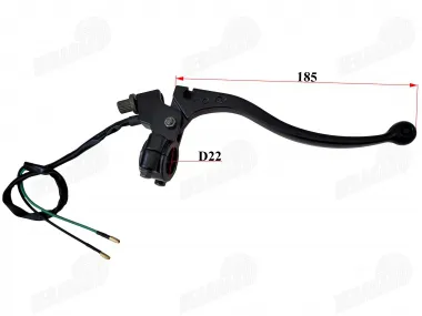 Universal brake lever with switch for motorcycle