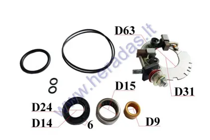 STARTER REPARE KIT Yamaha Grizzly, Big Bear, Wolverine, Kodiak MITSUBA PMDD STARTERS