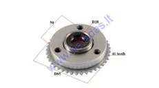 Starter clutch assembly for ATV quad bike up to 110-125cc. One way bearing