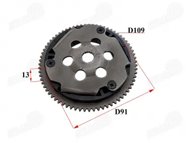 Starter clutch assembly for scooter Minarelli Horizontal,Vertical,MBK, Yamaha 50cc