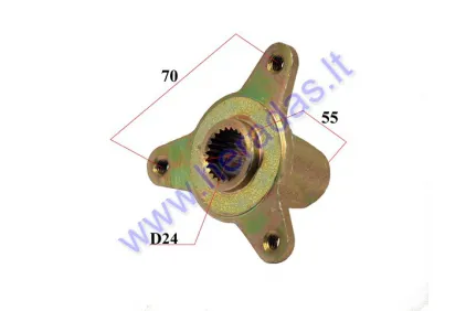 Rear wheel hub 3 hole for ATV quad bike