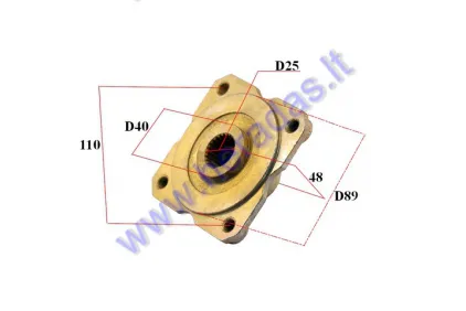 REAR WHEEL HUB FOR ATV QUAD BIKE D25