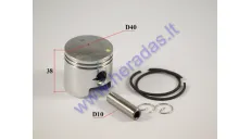 Piston, ring set for ATV quad bike 50cc 2-stroke D40