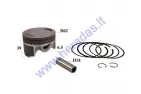 Piston, ring set for motorcycle 190cc ZS190 D62 PIN14