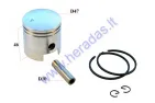 PISTON, RING SET FOR MOTORIZED BICYCLE 80cc D47 2-STROKE H25 PIN10