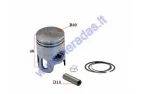 Piston, ring set for scooter Yamaha Jog 50cc 2T D40 Repair-replacement +1,00MM